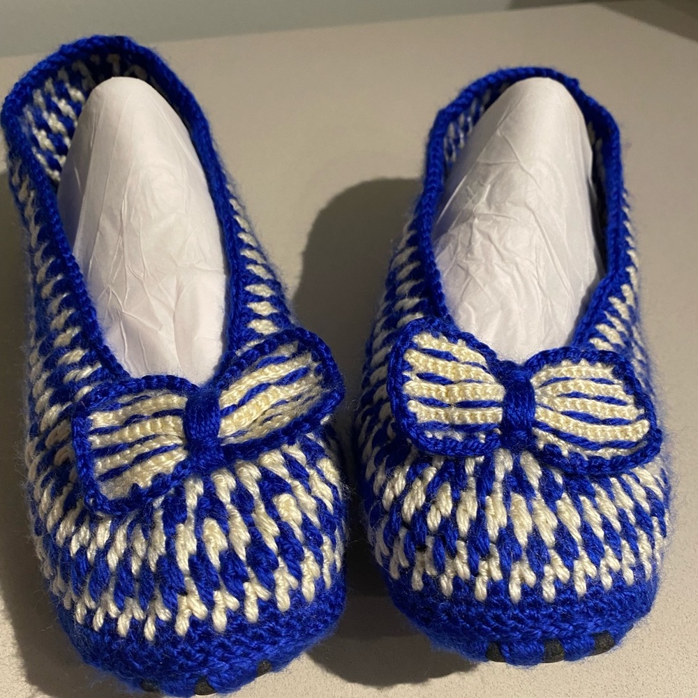 Hand Knit Cozy Ballerina Slippers